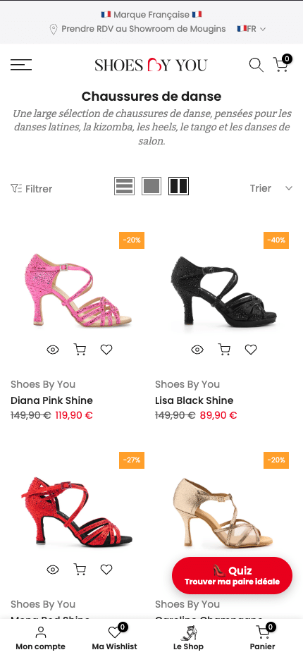 Web Avalanche 2 Aperçu mobile — Shoes By You