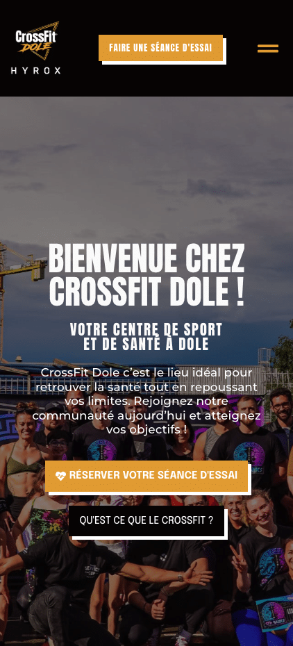 Aperçu mobile — CrossFit Dole