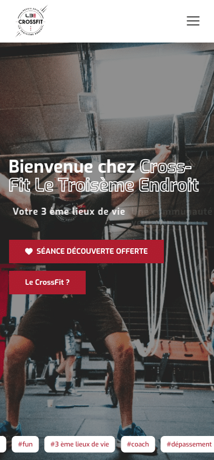 Aperçu mobile — CrossFit Le 3ème endroit