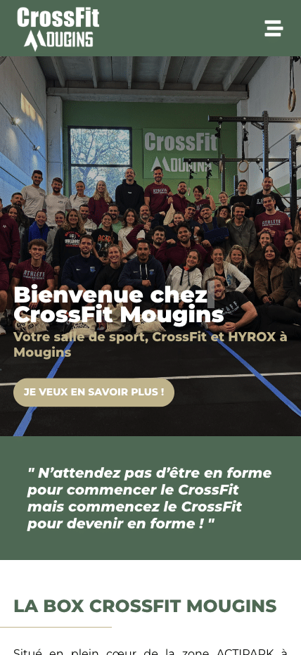 Maintenance 5 Aperçu mobile — CrossFit Mougins