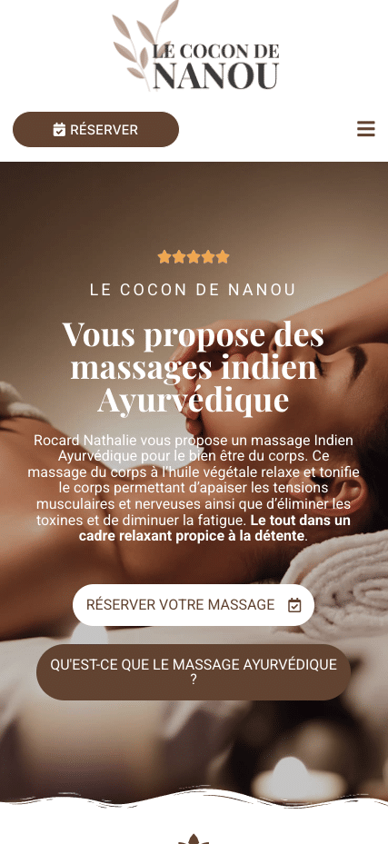 Création site E-commerce 8 Aperçu mobile — Le Cocon de Nanou
