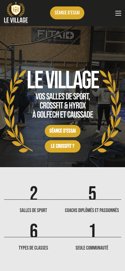Aperçu mobile — Le Village